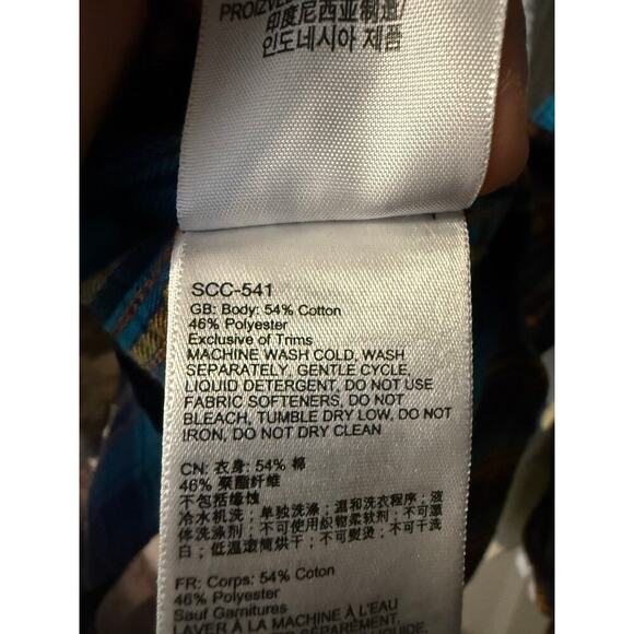 Marmot Womens Multicolor Plaid Long Sleeve Button Down - Medium - Picture 8 of 8